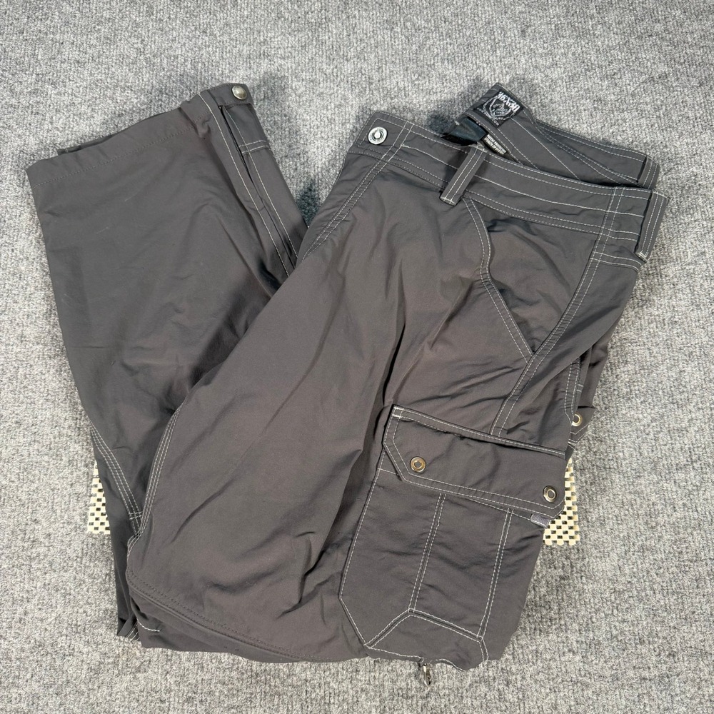 Kuhl Renegade Convertible Stealth Pants Mens 36x30 Gray Hiking Cargo Pants #4611
